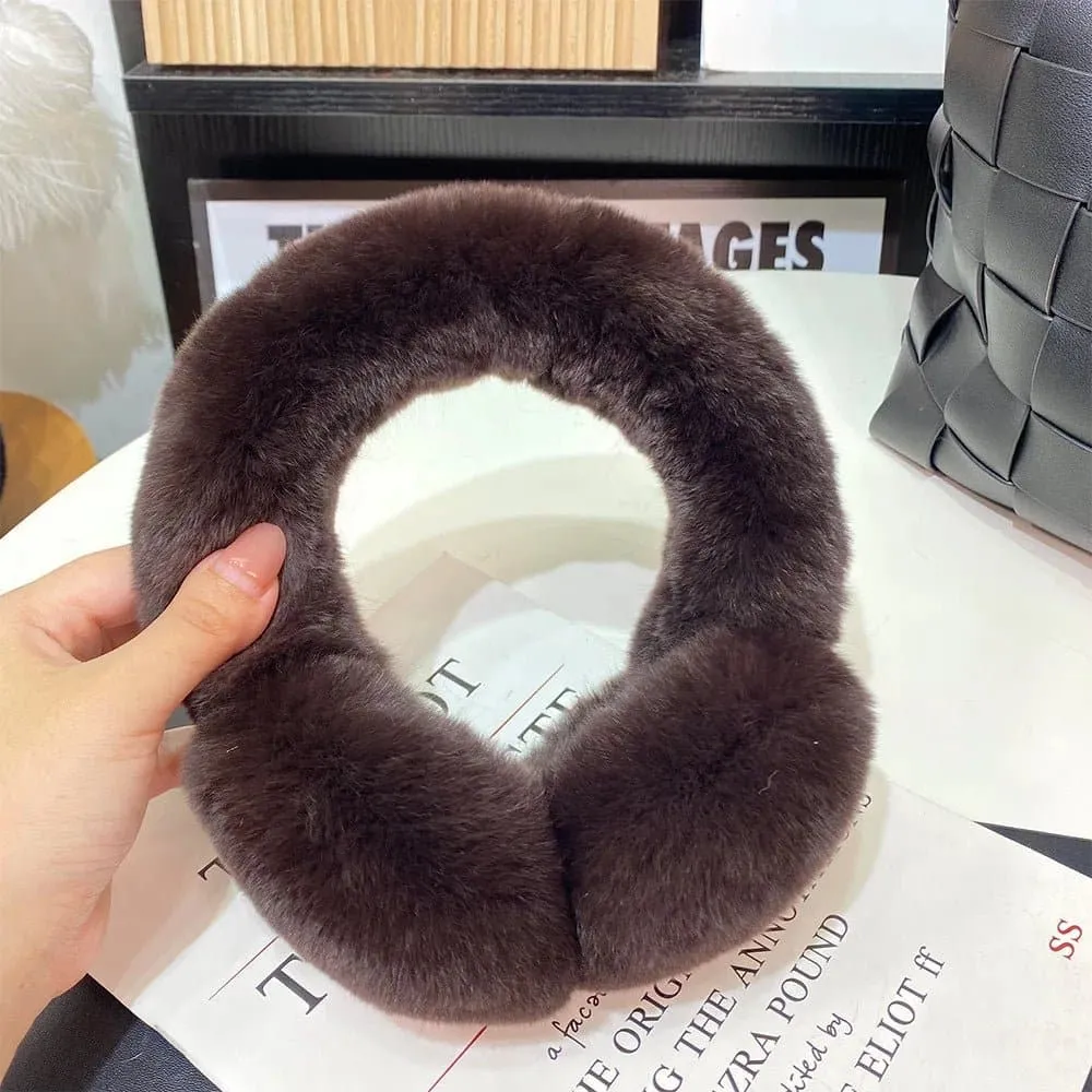 100% Natural Fur Earmuffs - Good Elasticity - Women's Fashion - JbenikY