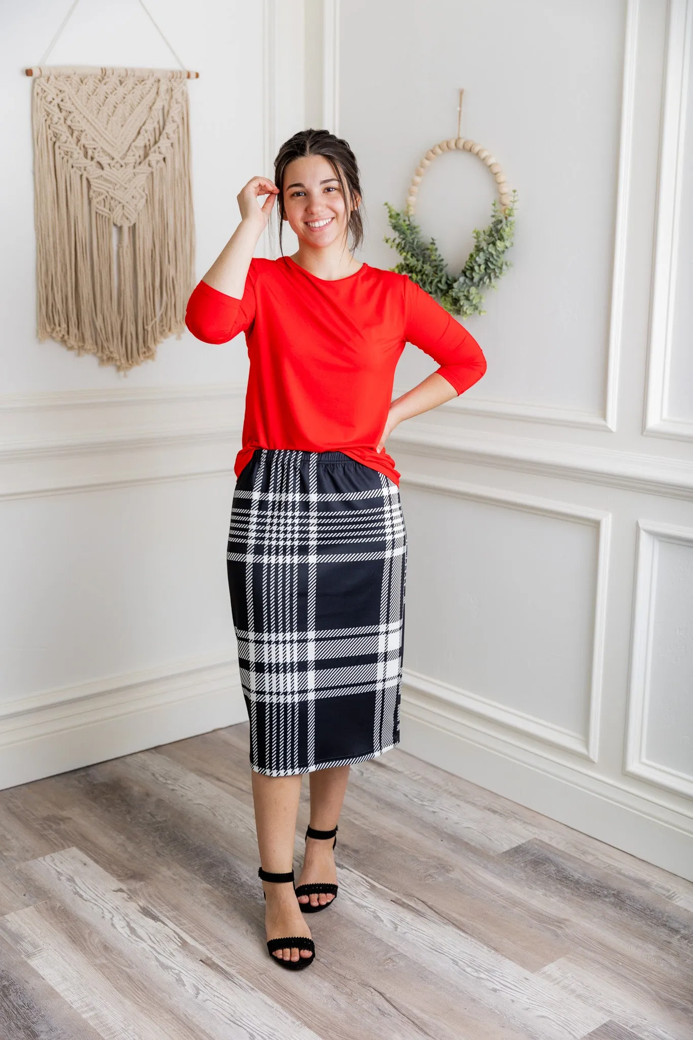 27" Classic Midi Skirt (Prints)