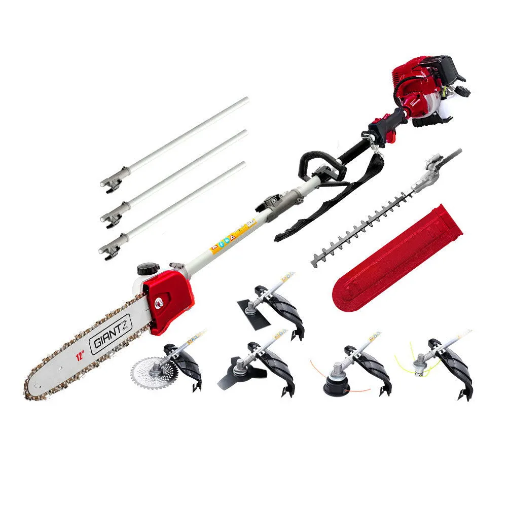 40cc 4-Stroke Pole Chainsaw Hedge Trimmer Cutter 7-in-1 Giantz