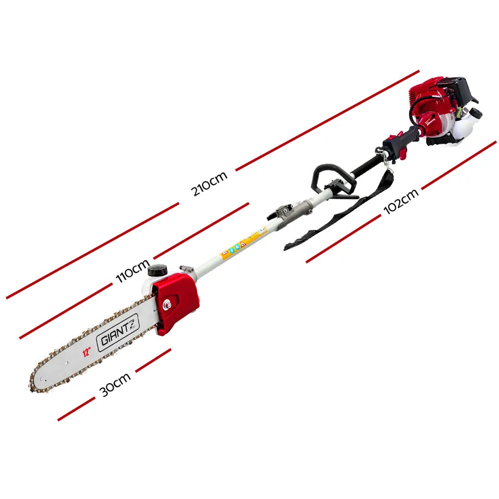 40cc 4-Stroke Pole Chainsaw Hedge Trimmer Cutter 7-in-1 Giantz