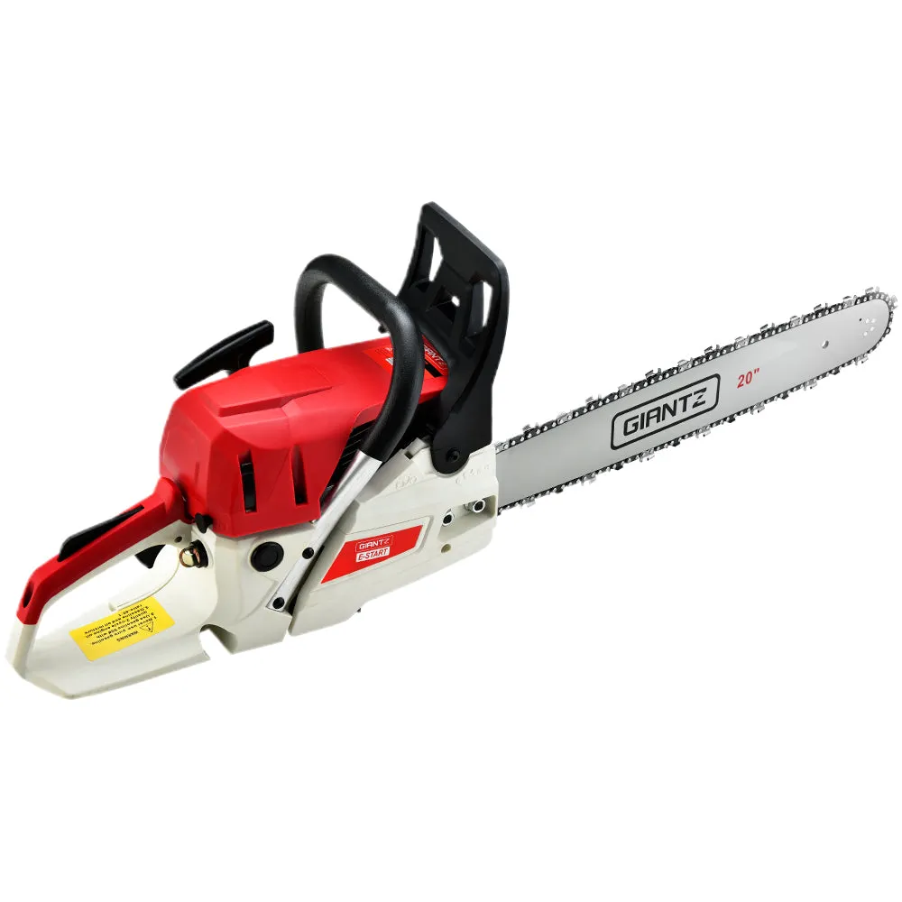 62CC Petrol Chainsaw 4.5HP 20" Bar E-Start Pro by Giantz