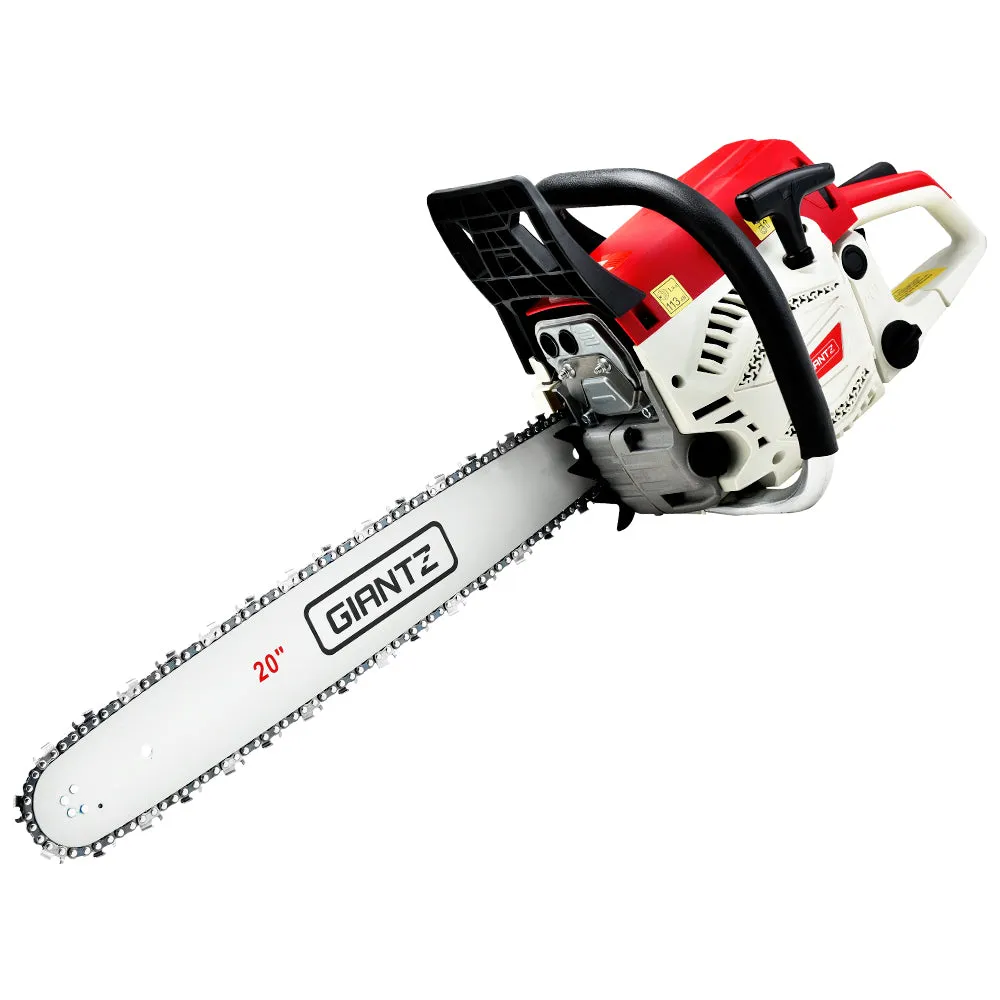 62CC Petrol Chainsaw 4.5HP 20" Bar E-Start Pro by Giantz