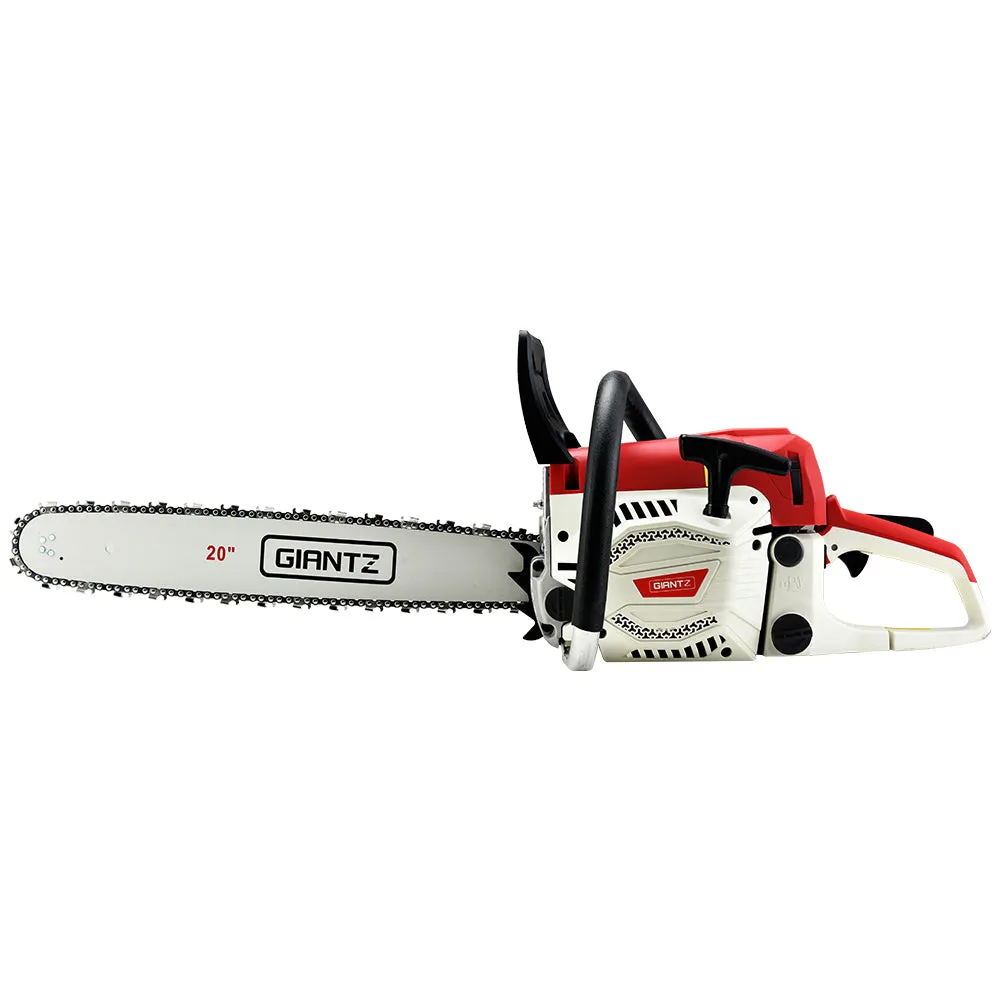 62CC Petrol Chainsaw 4.5HP 20" Bar E-Start Pro by Giantz