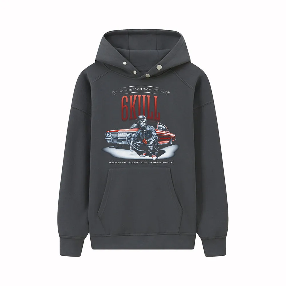 6Kull | Skeleton Racing Hoodie