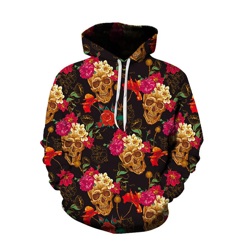 All Year Round 3D Printed Skull Hoodie *4 styles