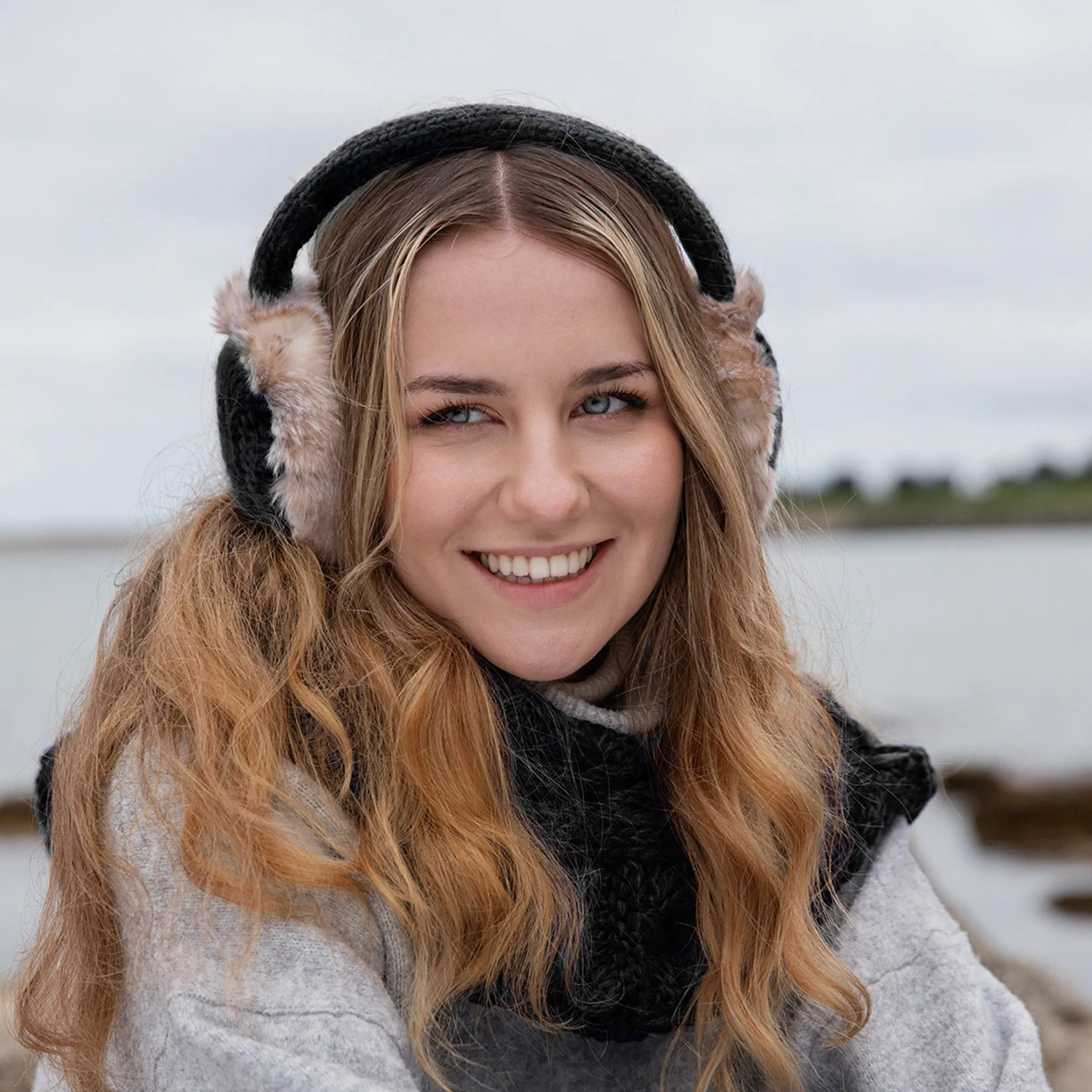 Aran Cable Ear Muffs