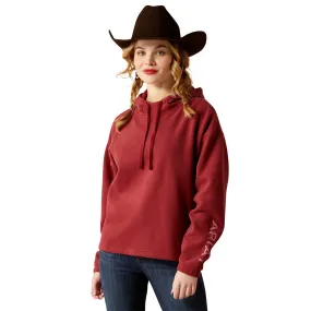 Ariat Ladies Essential Logo Burnt Russet Hoodie 10053883