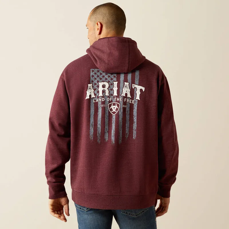 Ariat Men's Western Vertical Flag Hoodie