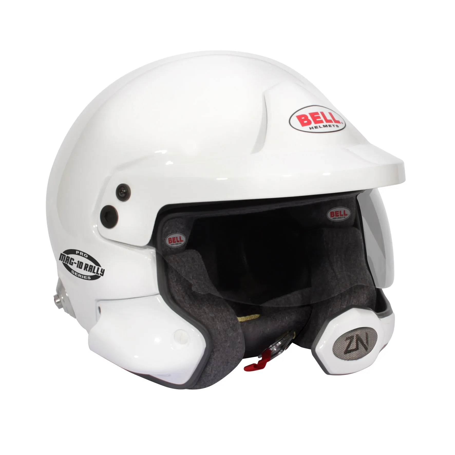 BELL 1346013 Racing helmet open face MAG-10 RALLY PRO, FIA, HANS, white, size 56 (7 3/8)