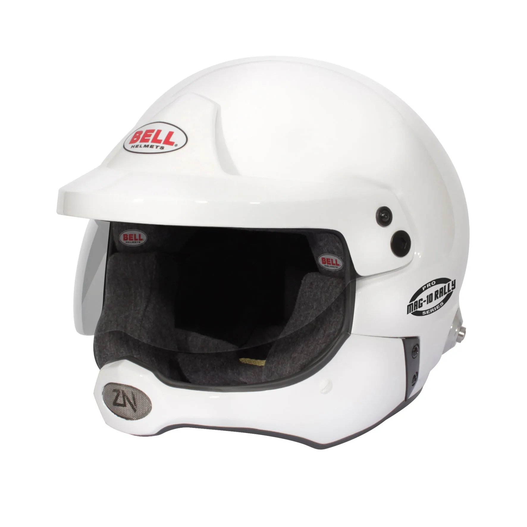 BELL 1346013 Racing helmet open face MAG-10 RALLY PRO, FIA, HANS, white, size 56 (7 3/8)