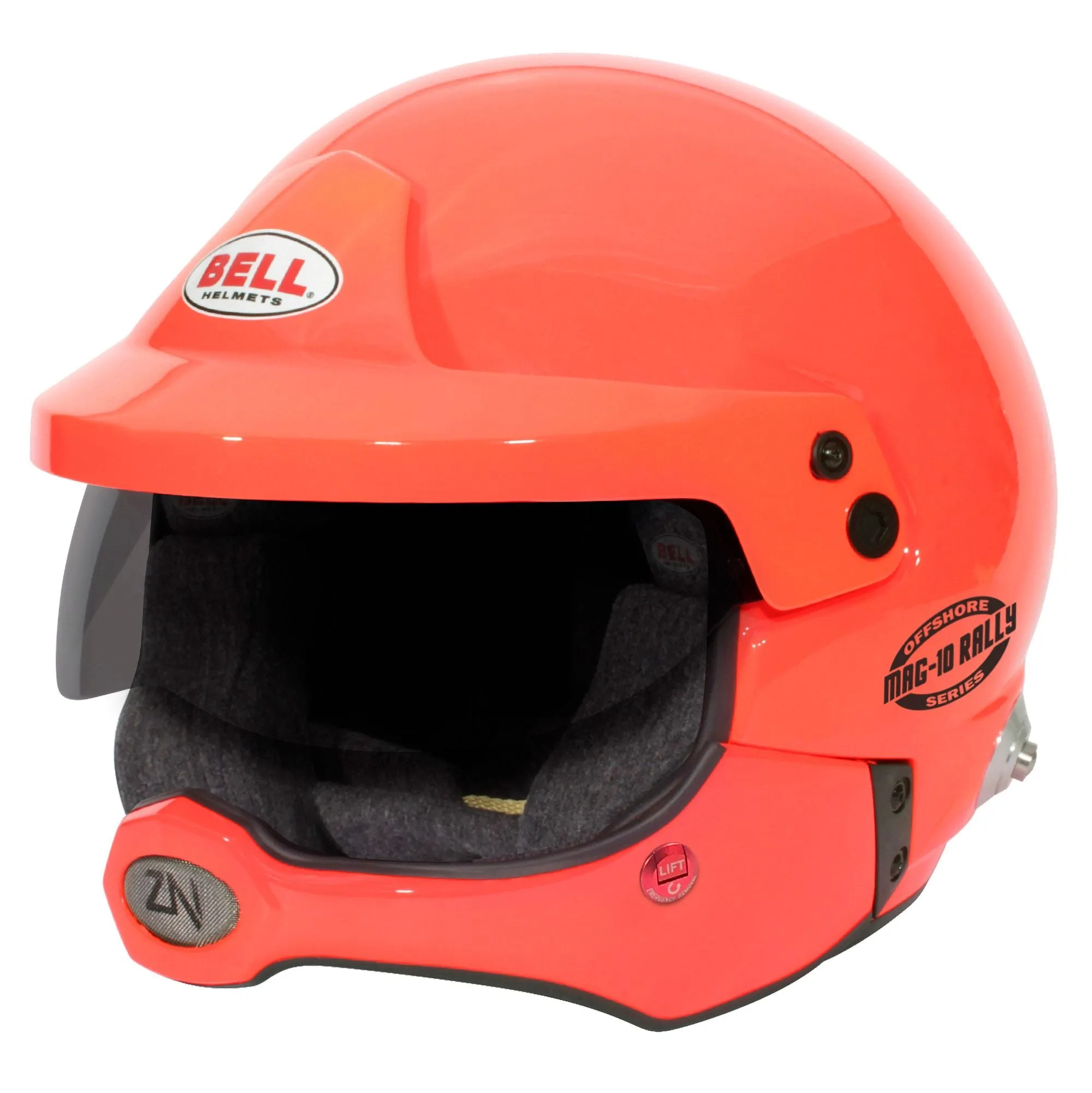 BELL 1346023 MAG-10 RALLY PRO OFFSHORE ORANGE Open face helmet, HANS, FIA, size 56 (7)