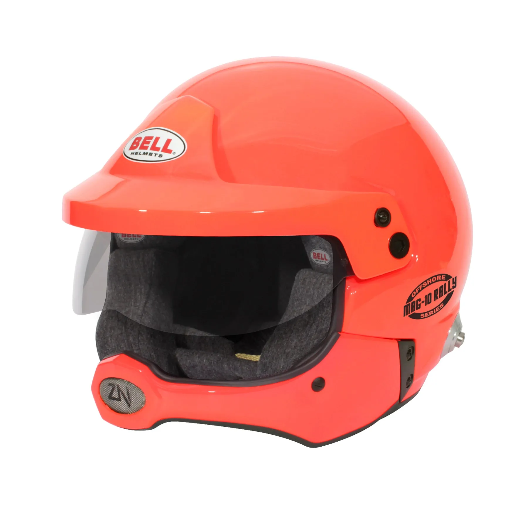 BELL 1346023 MAG-10 RALLY PRO OFFSHORE ORANGE Open face helmet, HANS, FIA, size 56 (7)