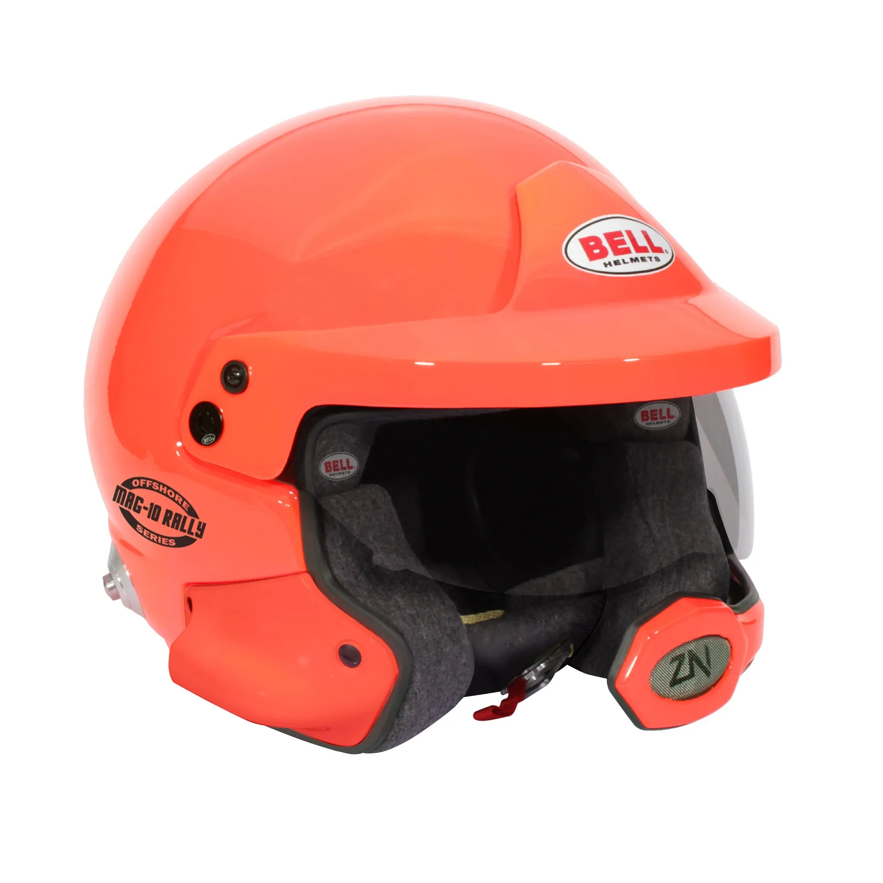 BELL 1346023 MAG-10 RALLY PRO OFFSHORE ORANGE Open face helmet, HANS, FIA, size 56 (7)