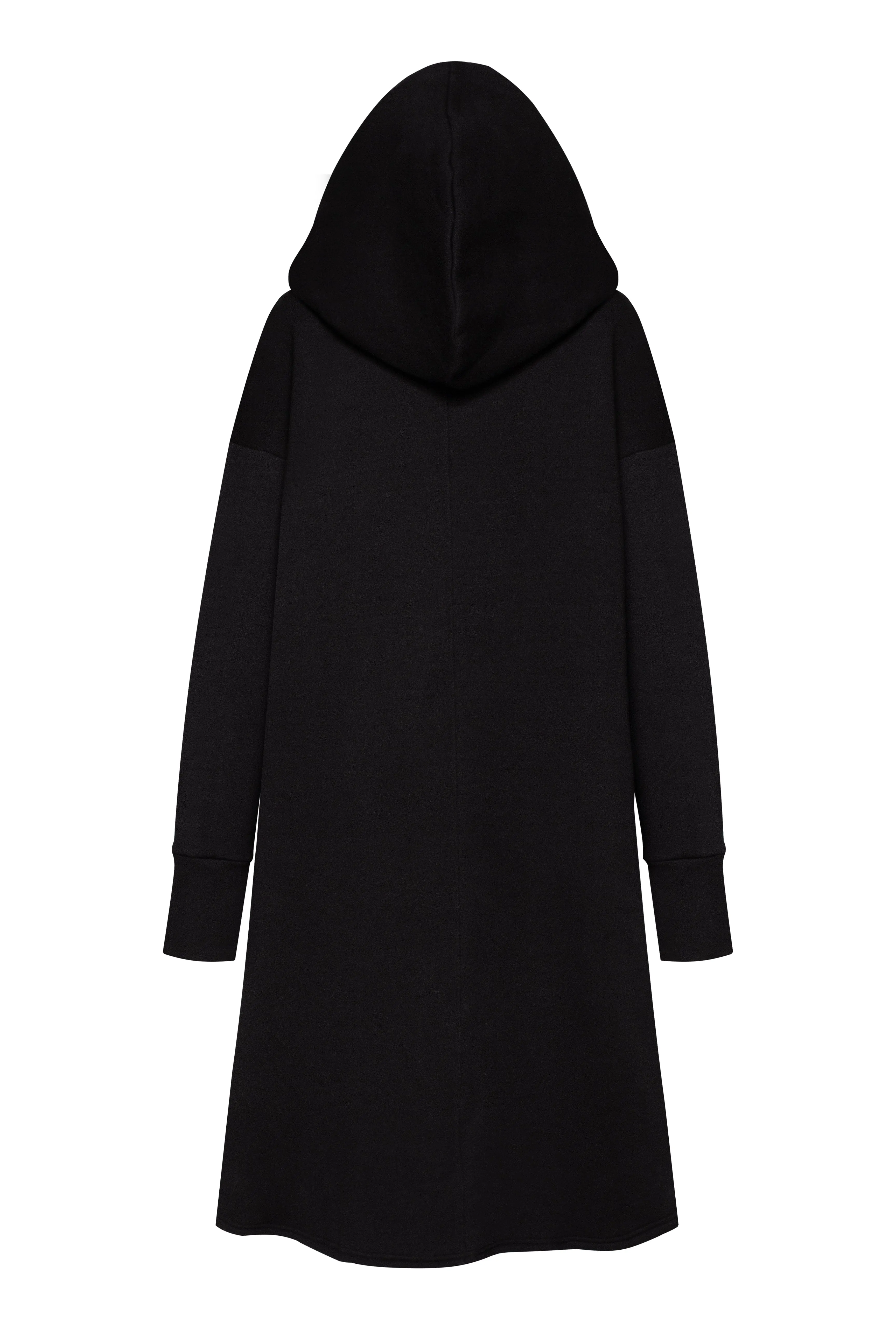 Black hooded dress