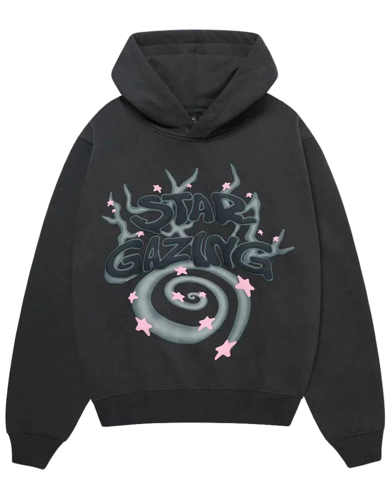 BROKEN PLANET STARGAZING HOODIE SOOT BLACK