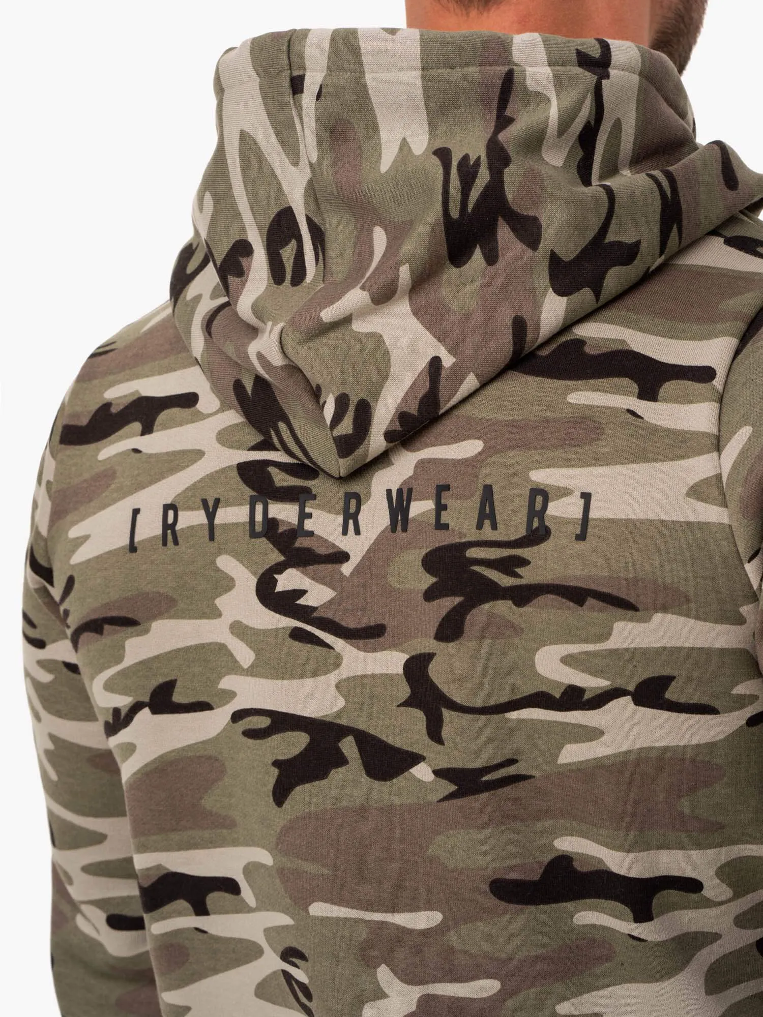 Camo Tech Pullover Hoodie - Khaki Camo