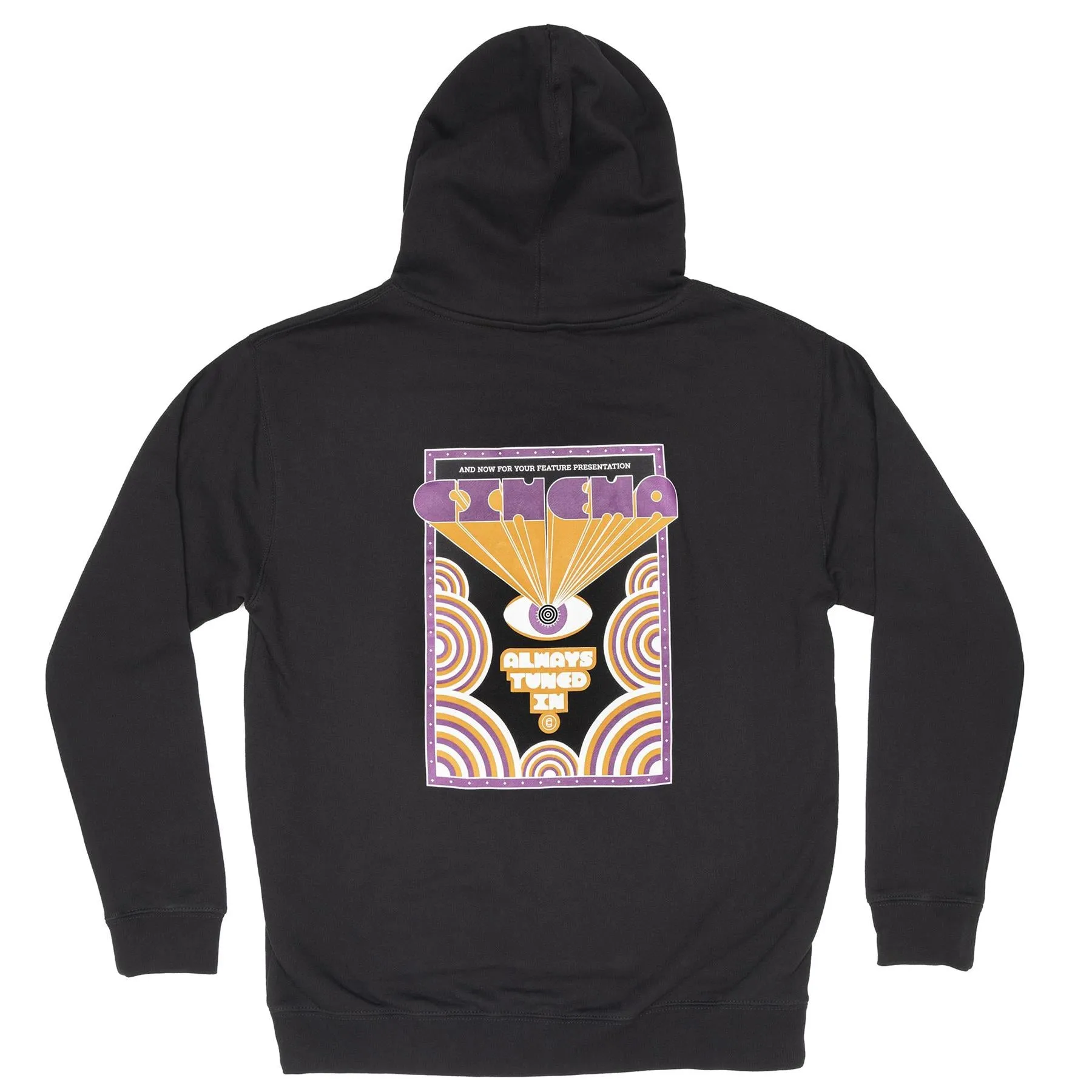 Cinema Projection Hoodie - Black