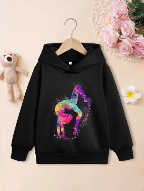 Colourful Turner Art Pattern Hoodies For Girls - Stylish and Comfortable 🎨👧