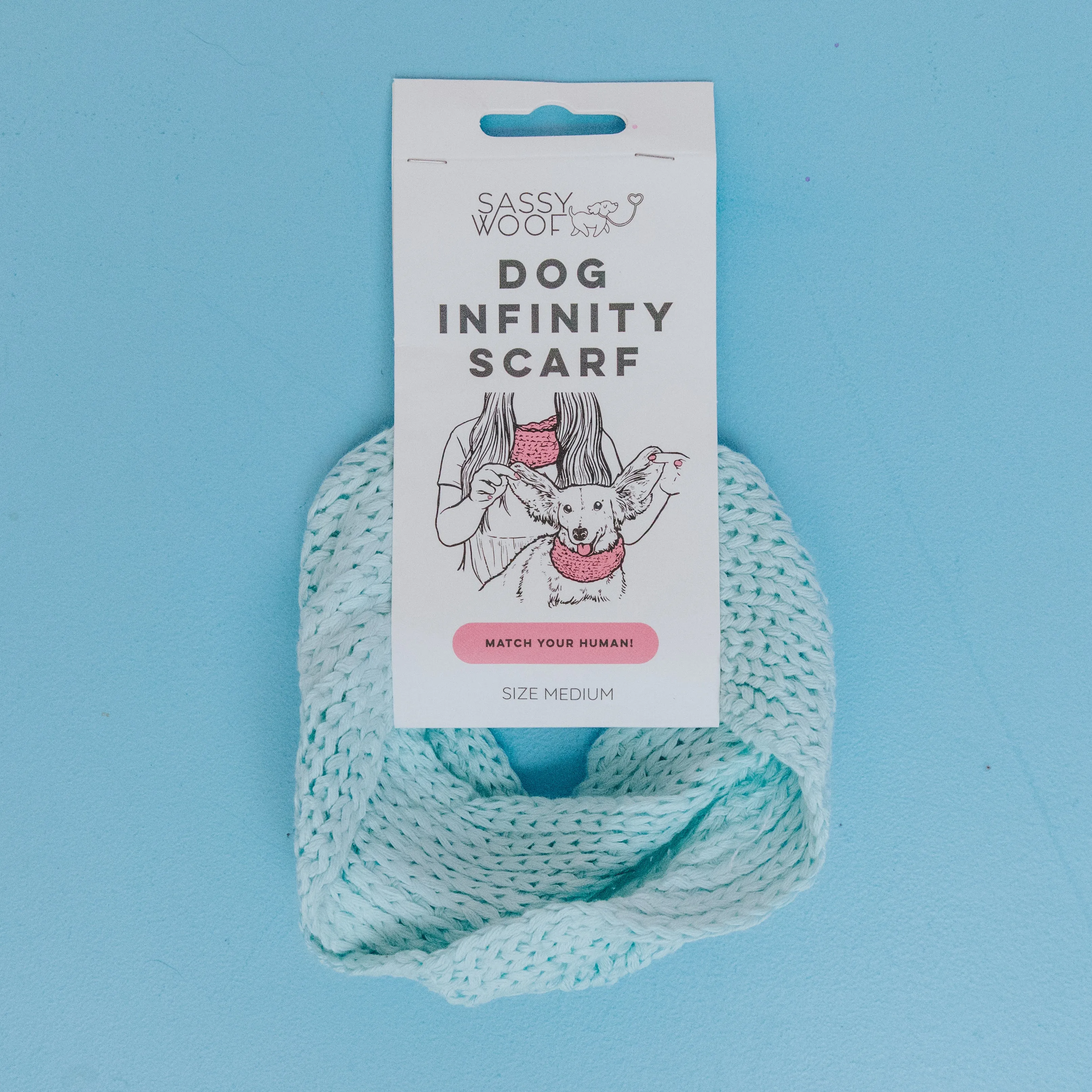 Dog Infinity Scarf - Blue