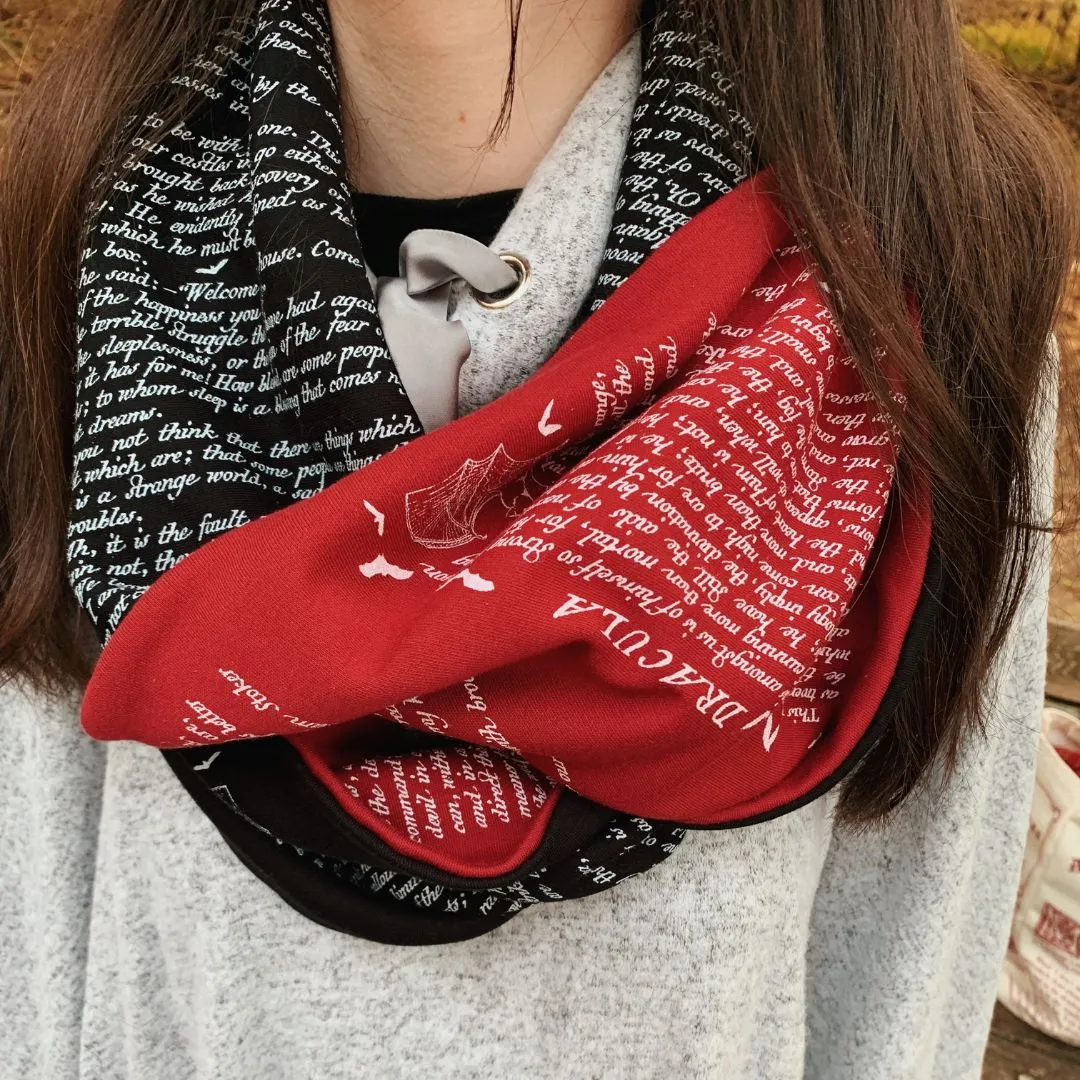 Dracula Book Scarf