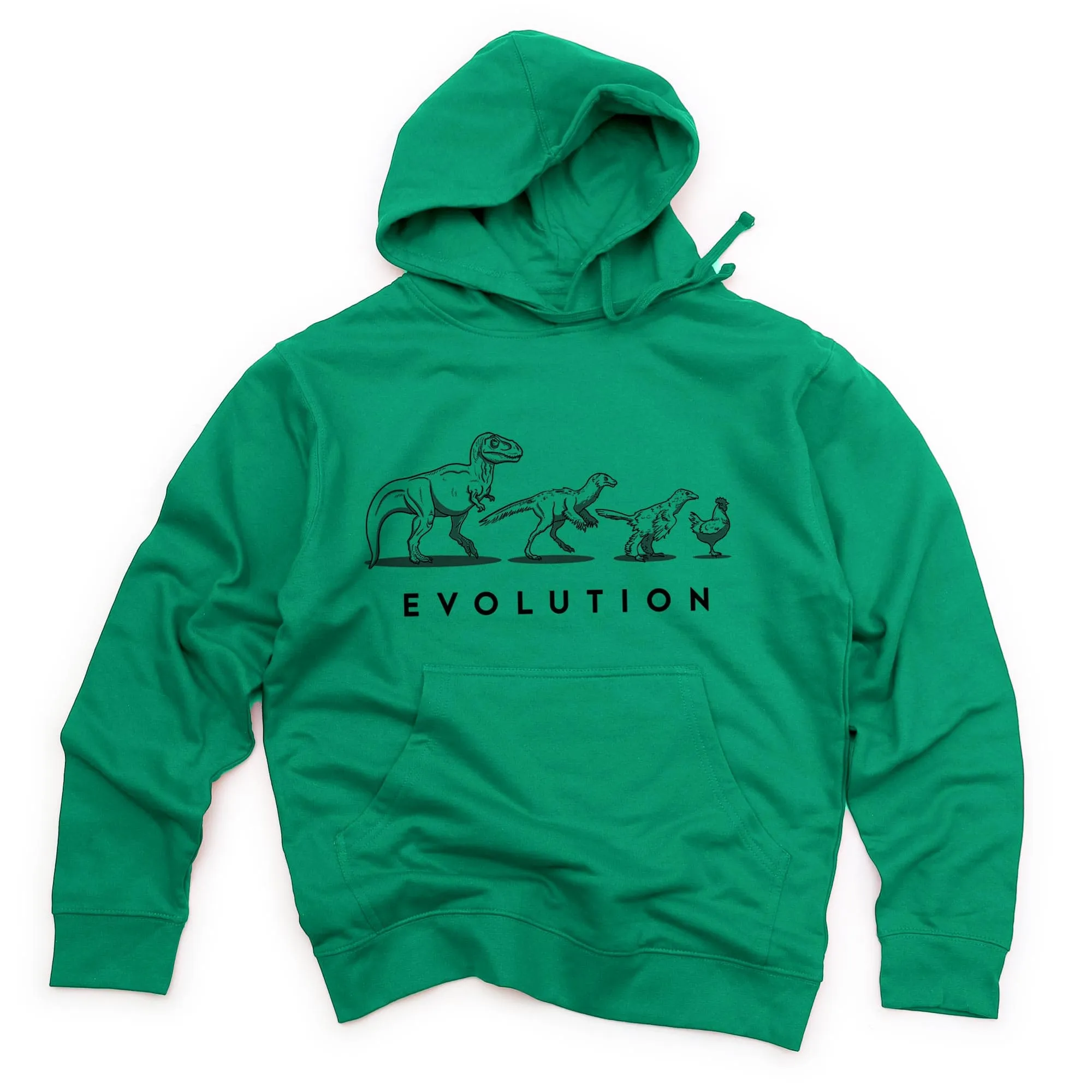 Evolution of the Dinosaur Midweight Pullover Hoodie