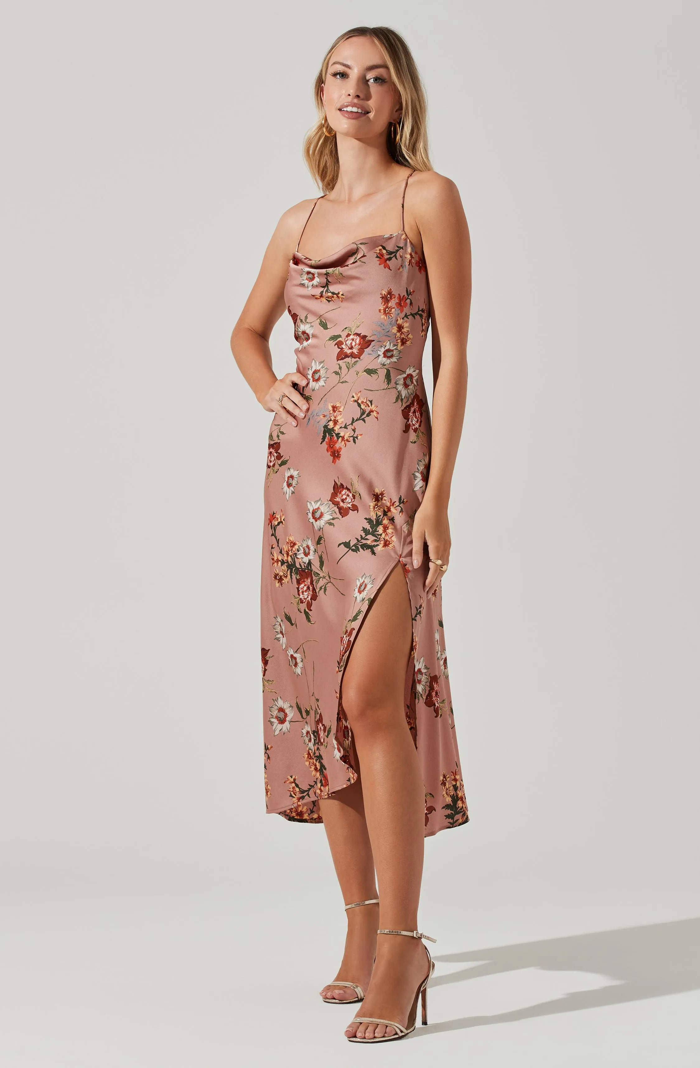 Gaia Floral Midi Dress