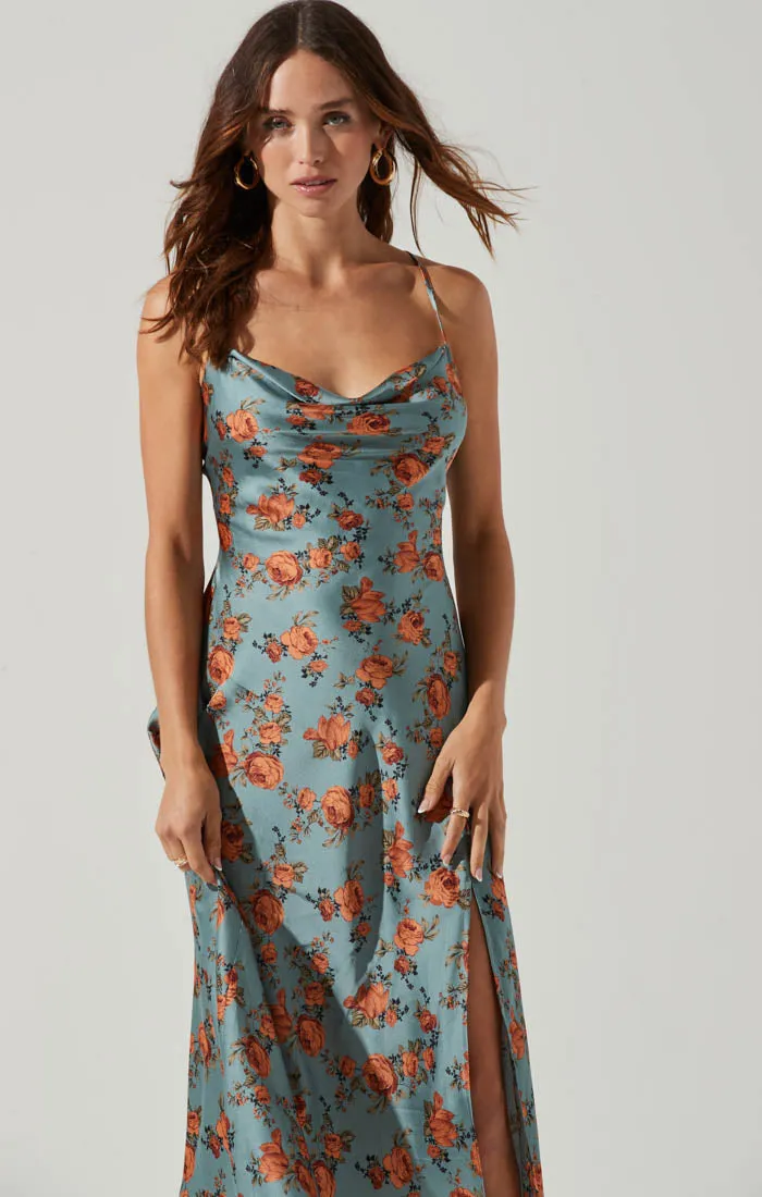 Gaia Floral Midi Dress