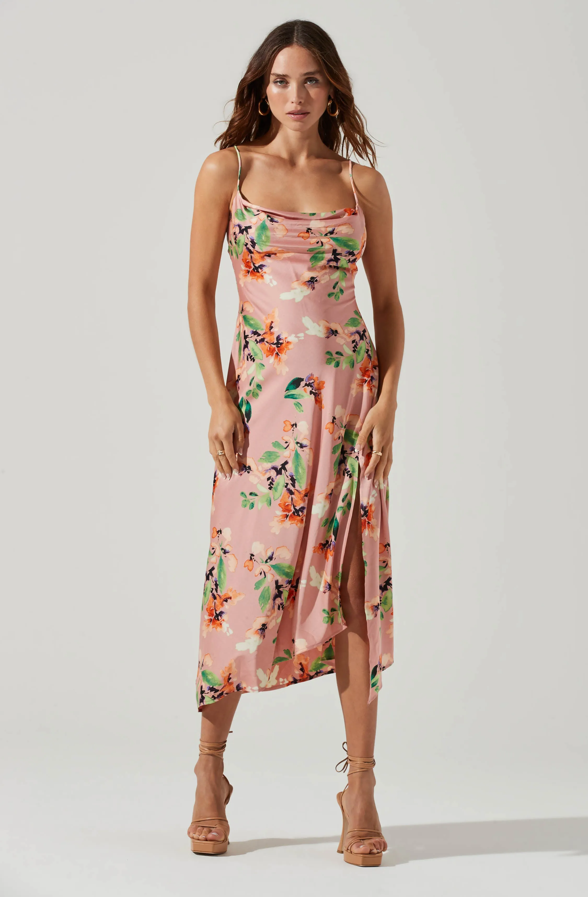 Gaia Floral Midi Dress