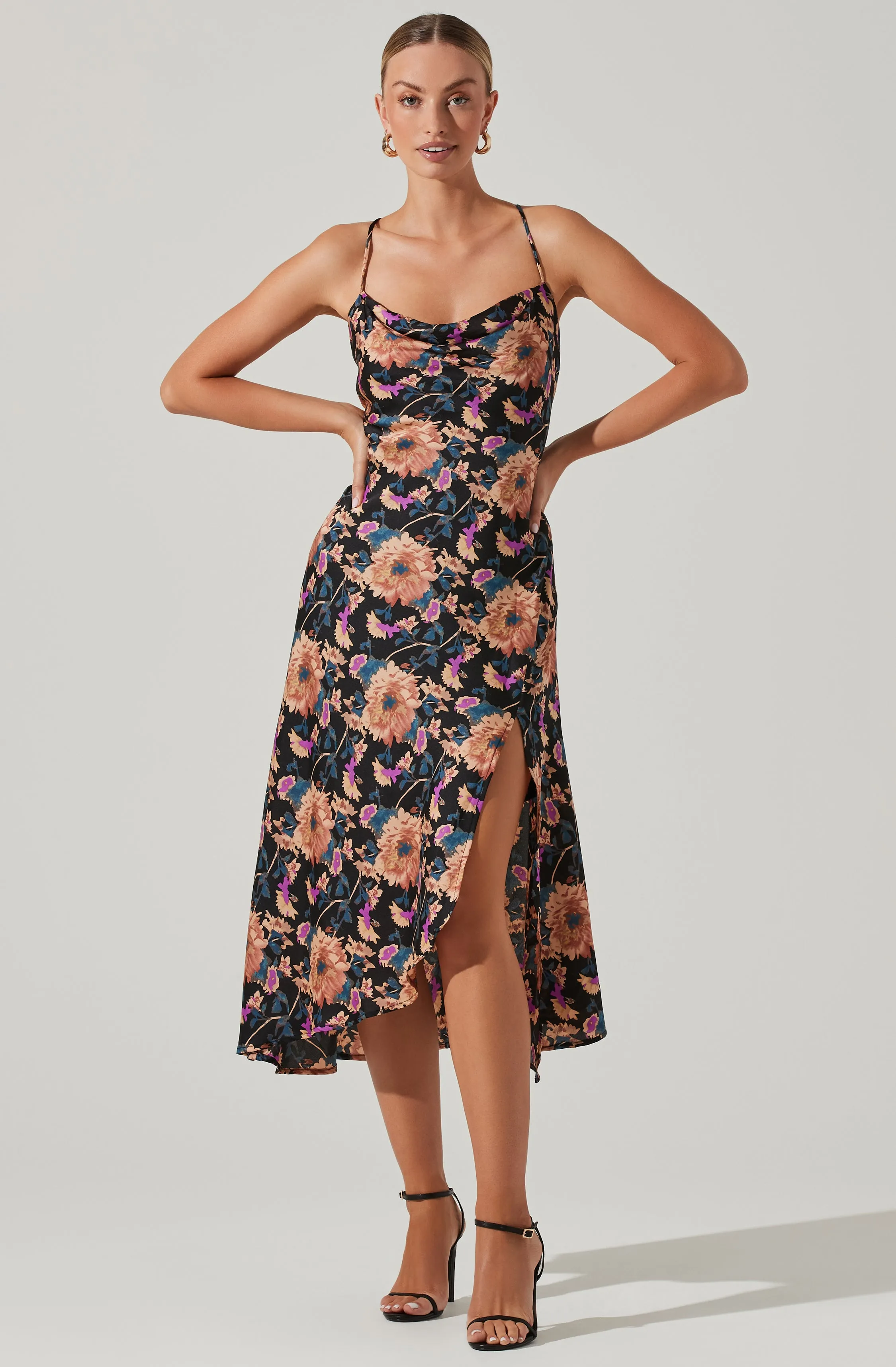 Gaia Floral Midi Dress