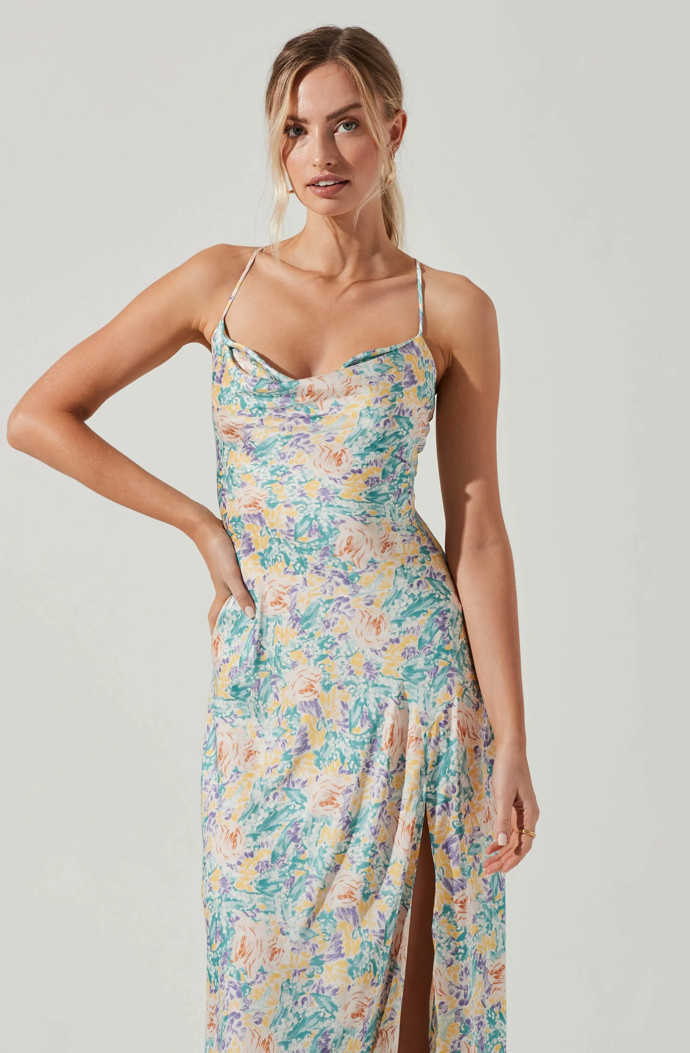 Gaia Floral Midi Dress