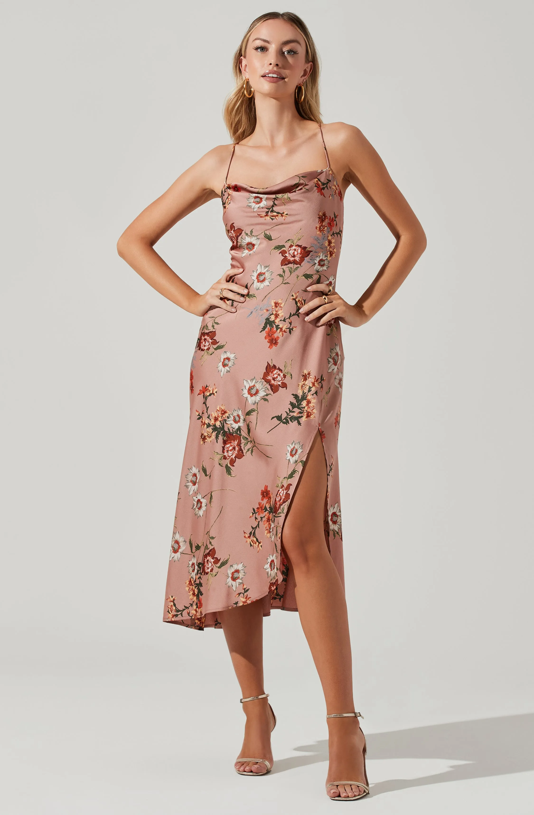 Gaia Floral Midi Dress