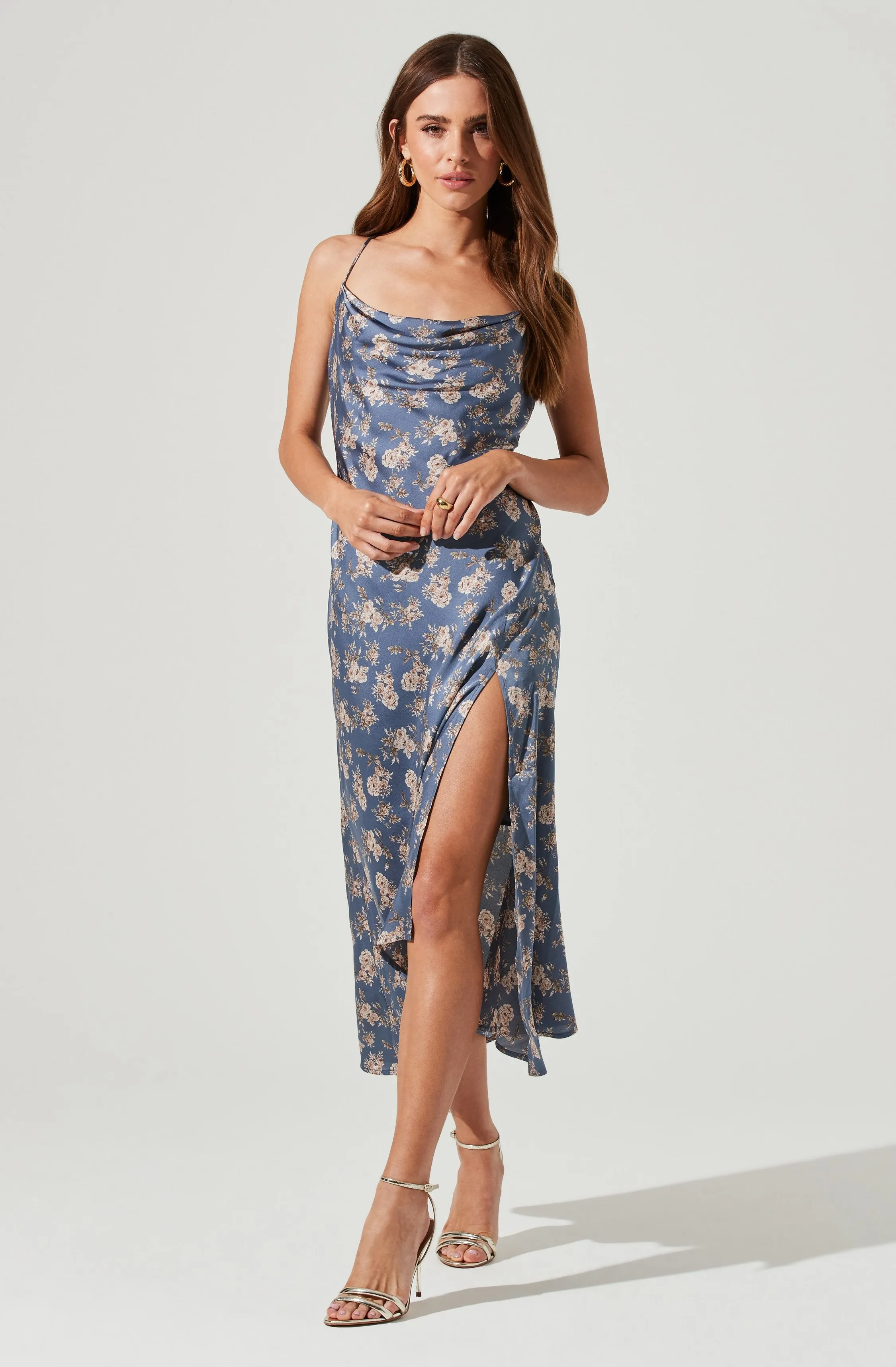 Gaia Floral Midi Dress