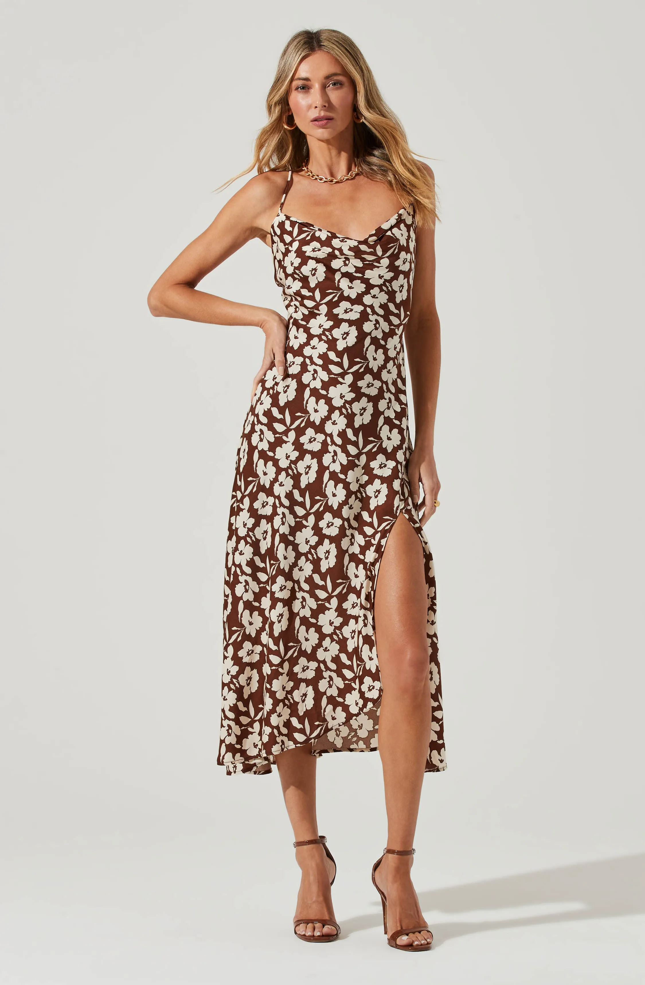 Gaia Floral Midi Dress