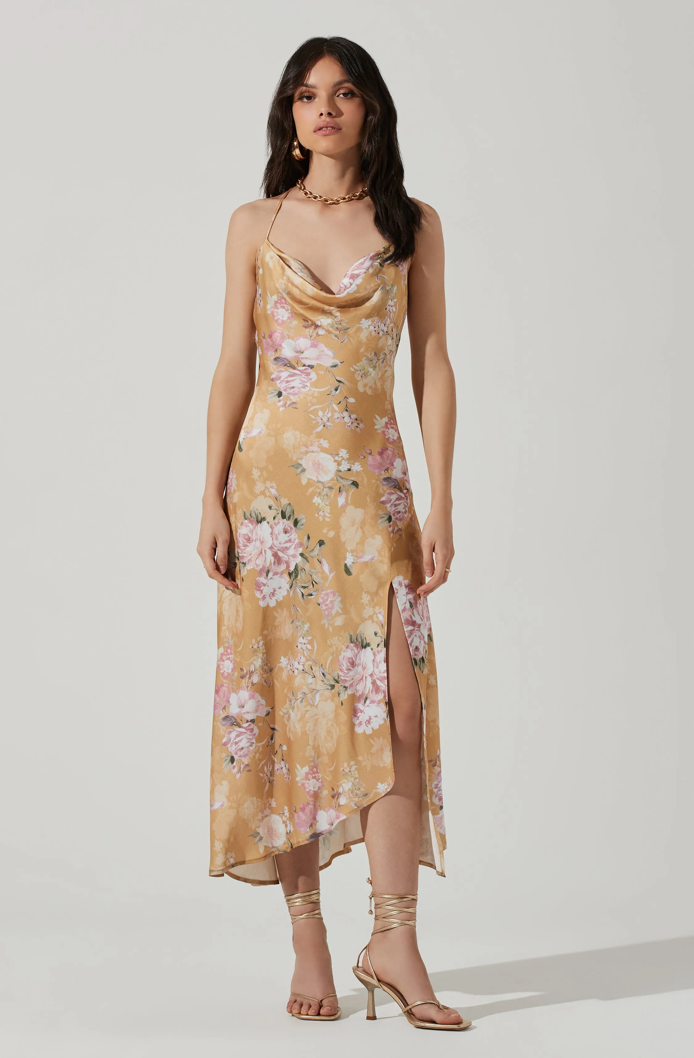 Gaia Floral Midi Dress