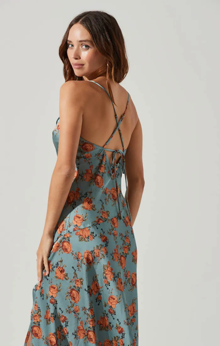 Gaia Floral Midi Dress