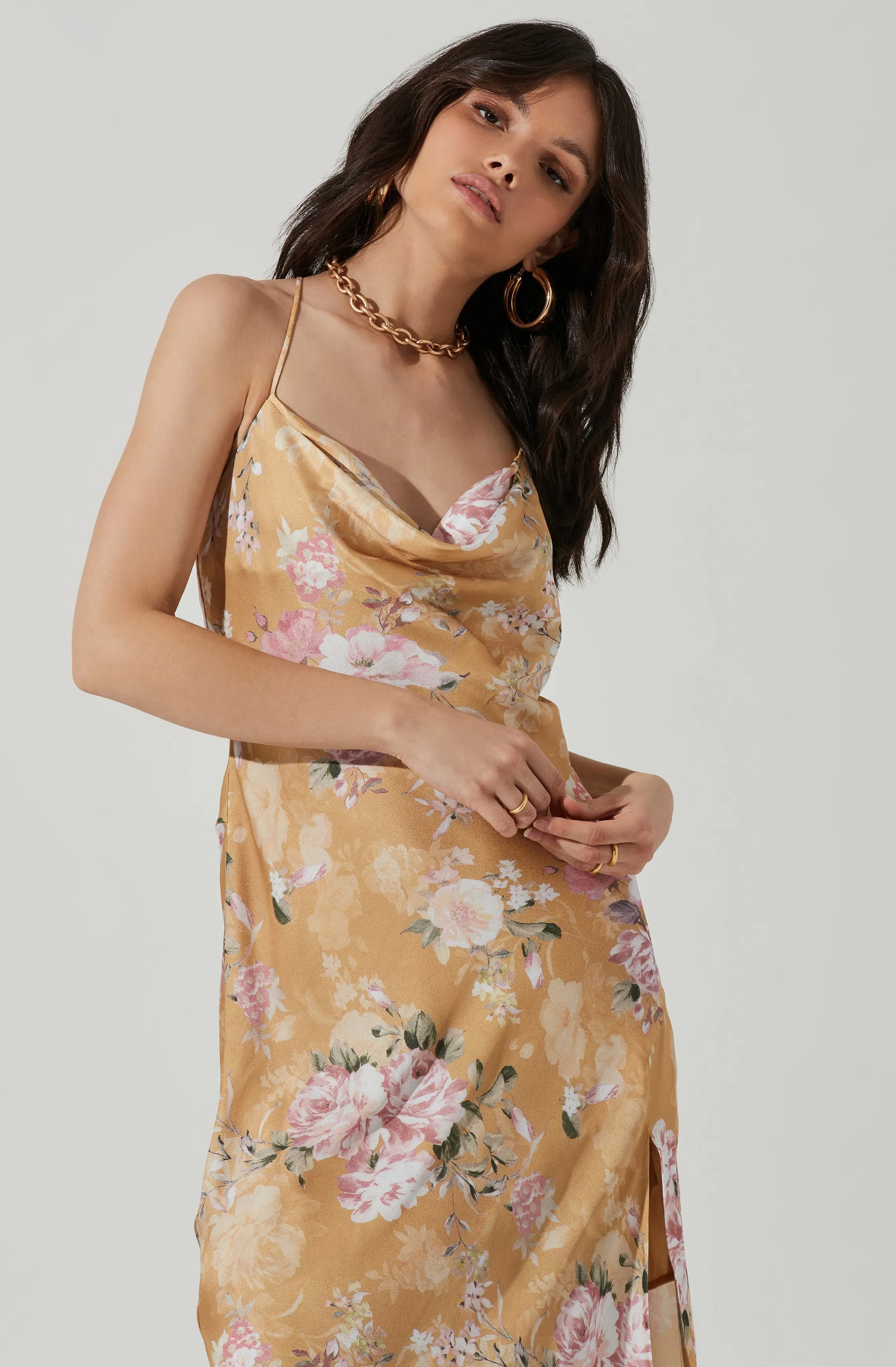 Gaia Floral Midi Dress