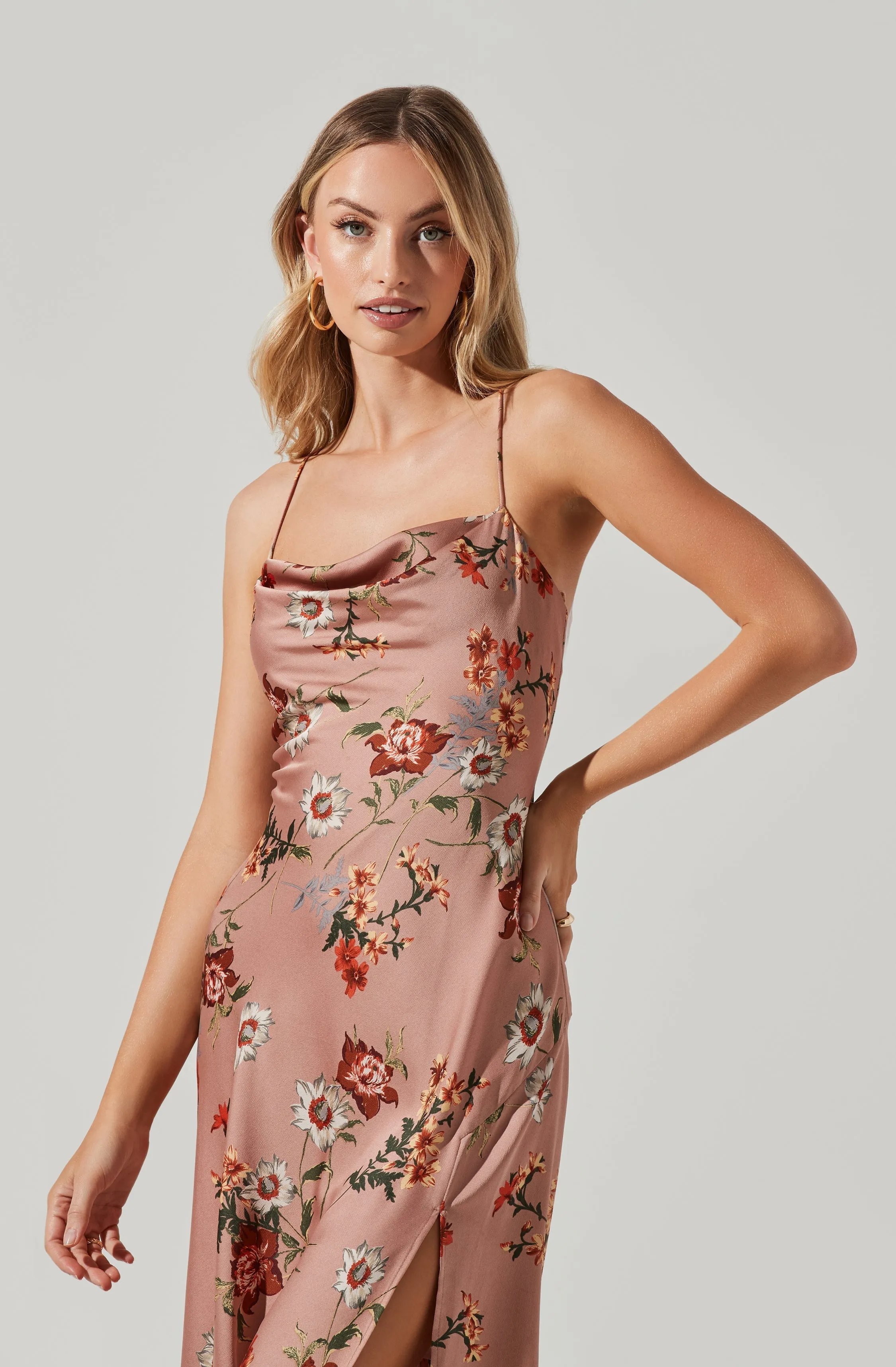 Gaia Floral Midi Dress