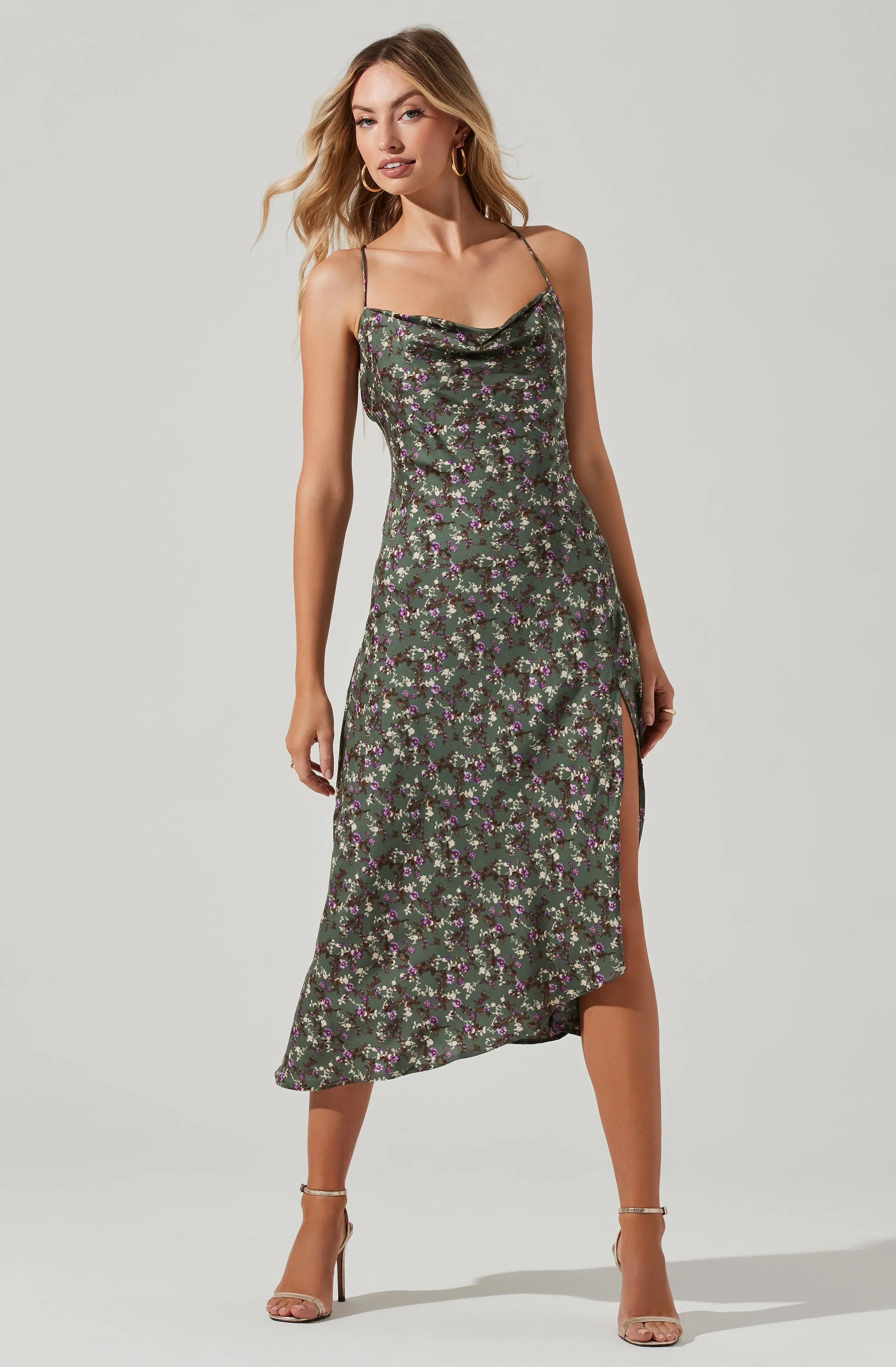 Gaia Floral Midi Dress