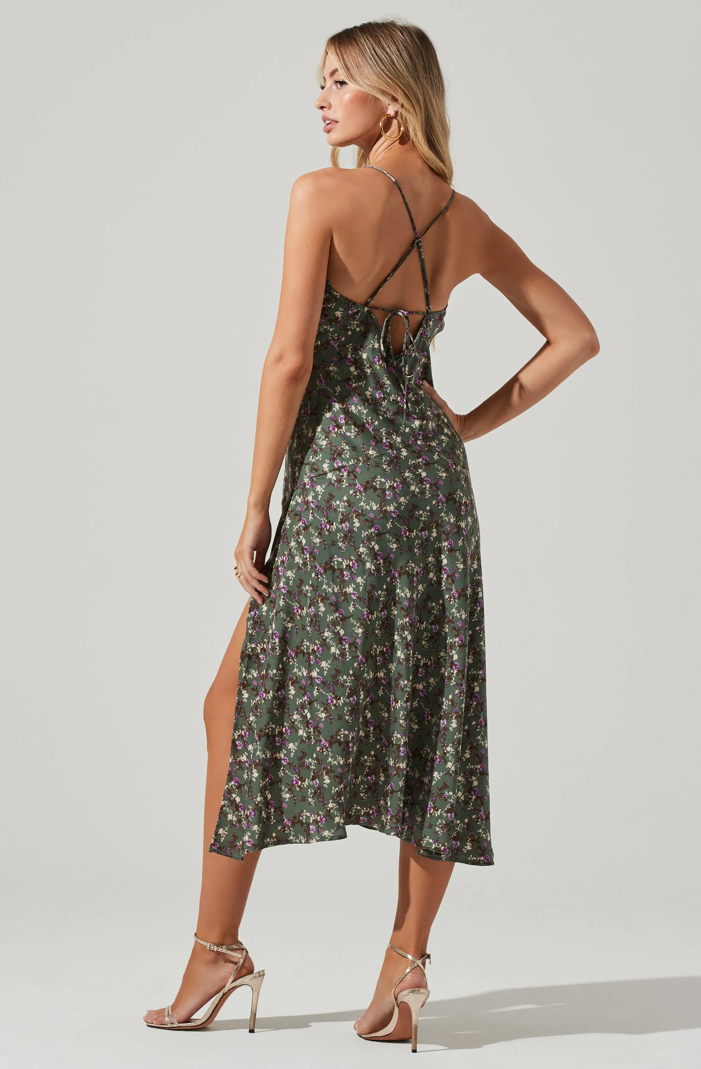 Gaia Floral Midi Dress