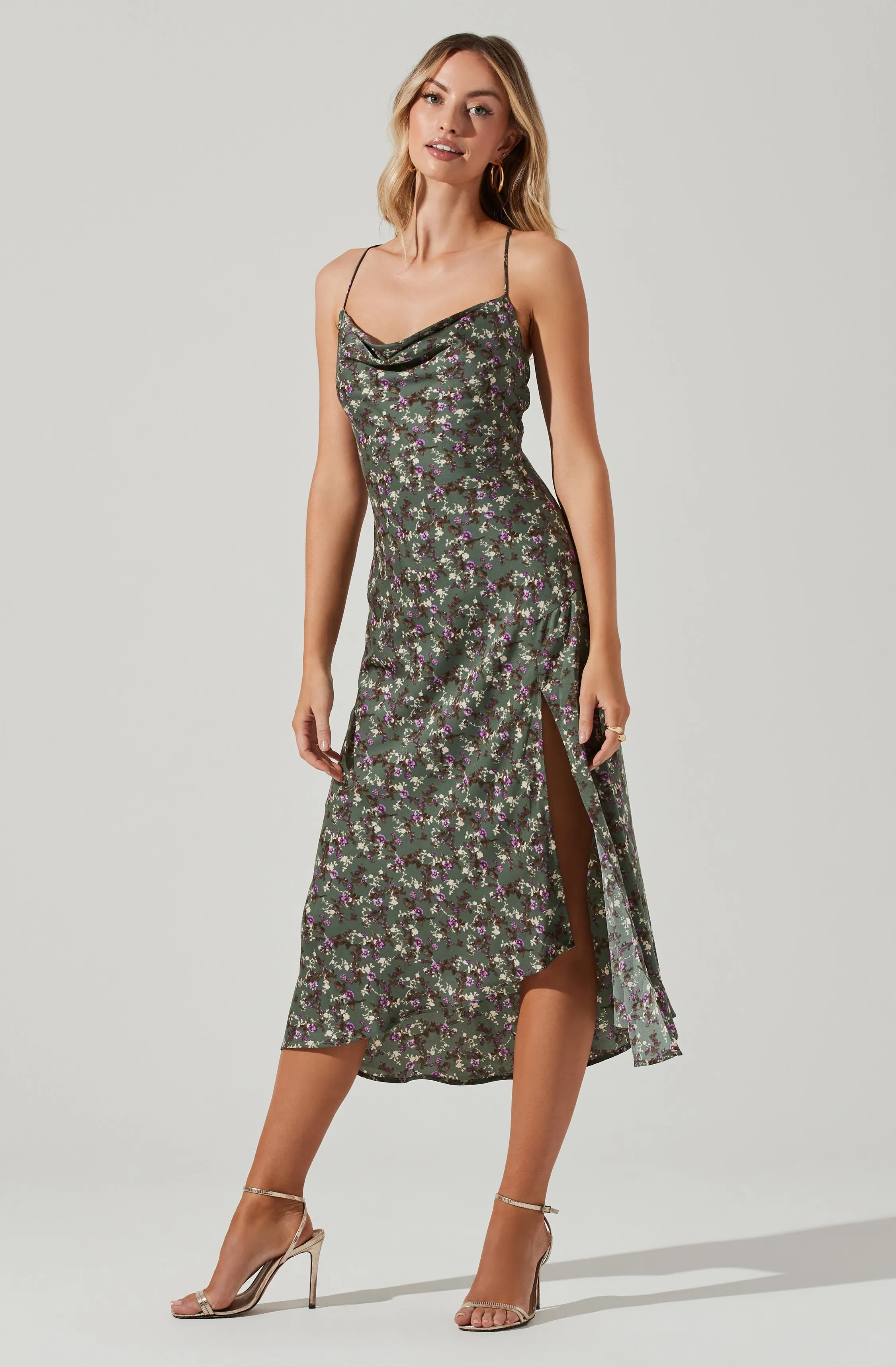 Gaia Floral Midi Dress