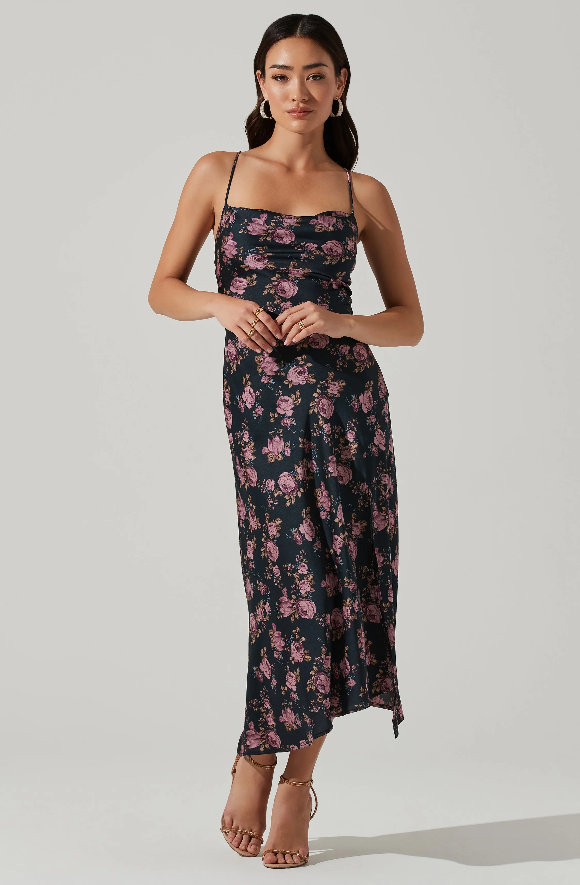 Gaia Floral Midi Dress