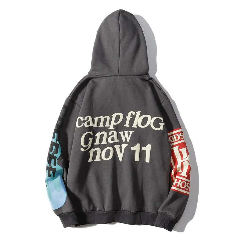 Graffiti Letter Print Hoodie