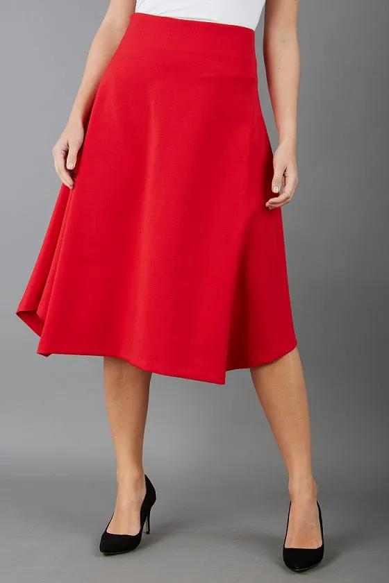 Highfield Asymmetric A-line Midi Skirt