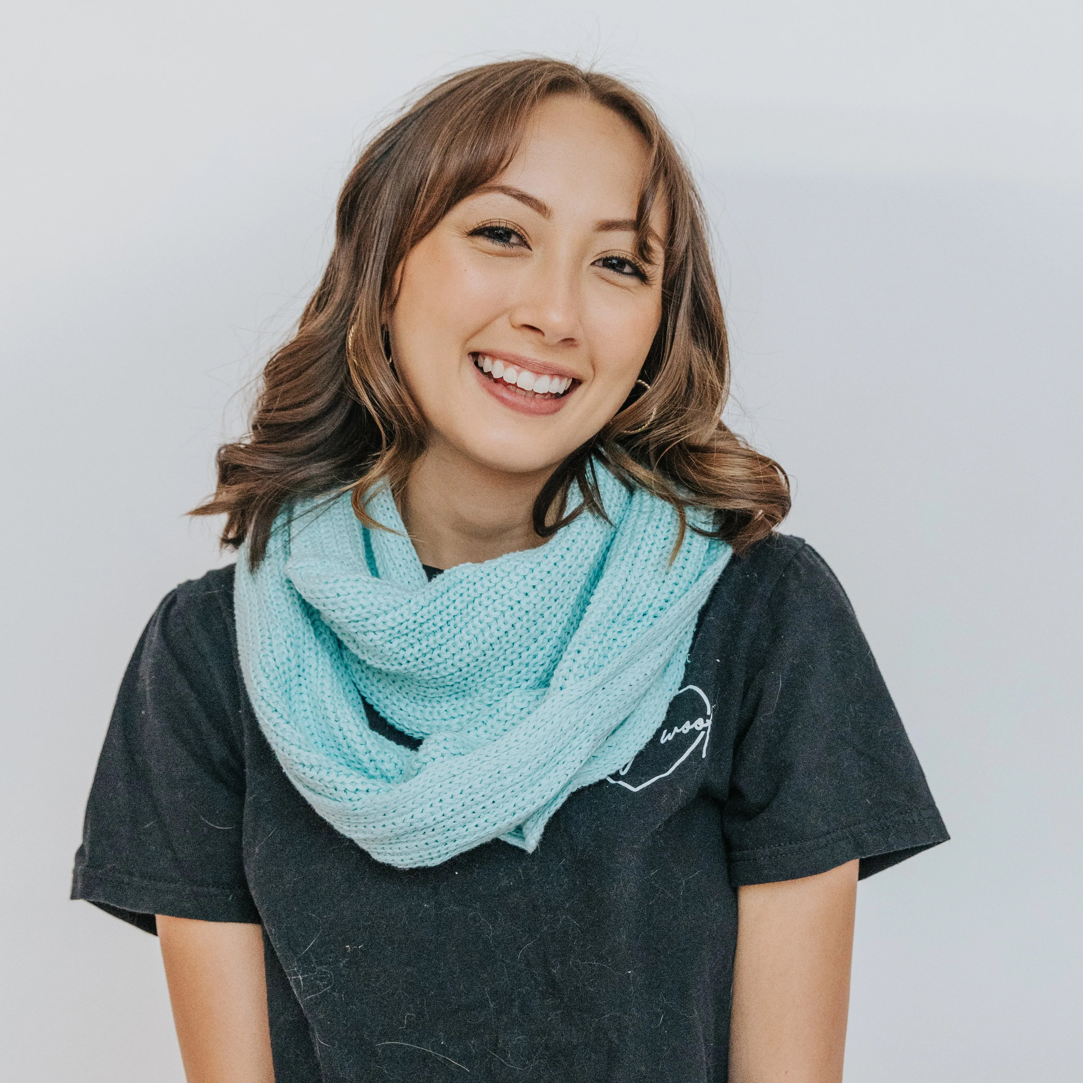 Human Infinity Scarf - Blue