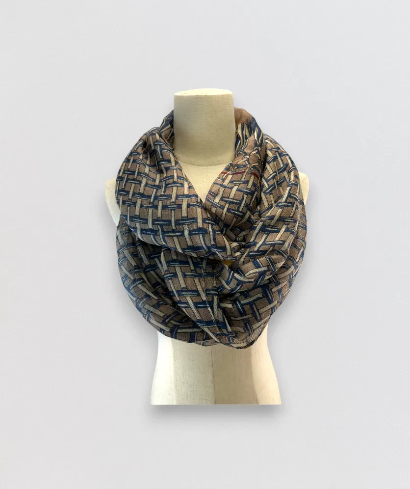 Infinity Scarf Lighweight Weave Pattern