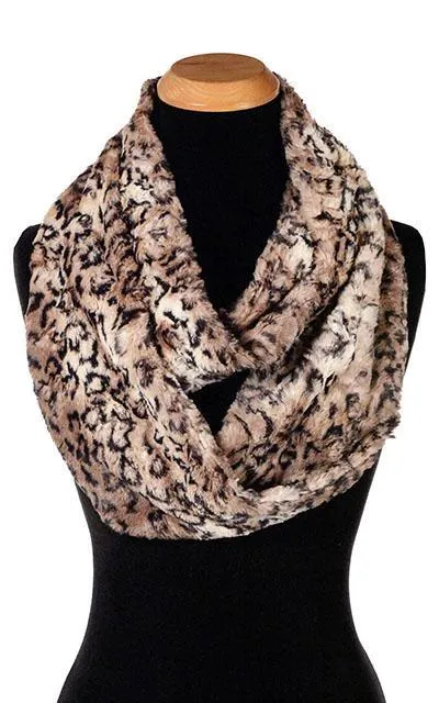 Infinity Scarf - Luxury Faux Fur in Carpathian Lynx