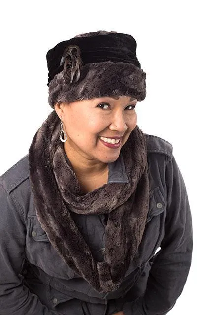 Infinity Scarf - Luxury Faux Fur in Espresso Bean