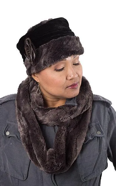 Infinity Scarf - Luxury Faux Fur in Espresso Bean