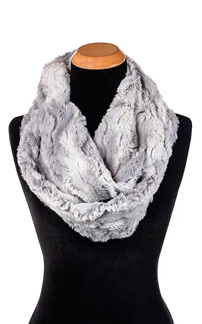 Infinity Scarf - Luxury Faux Fur in Winter River