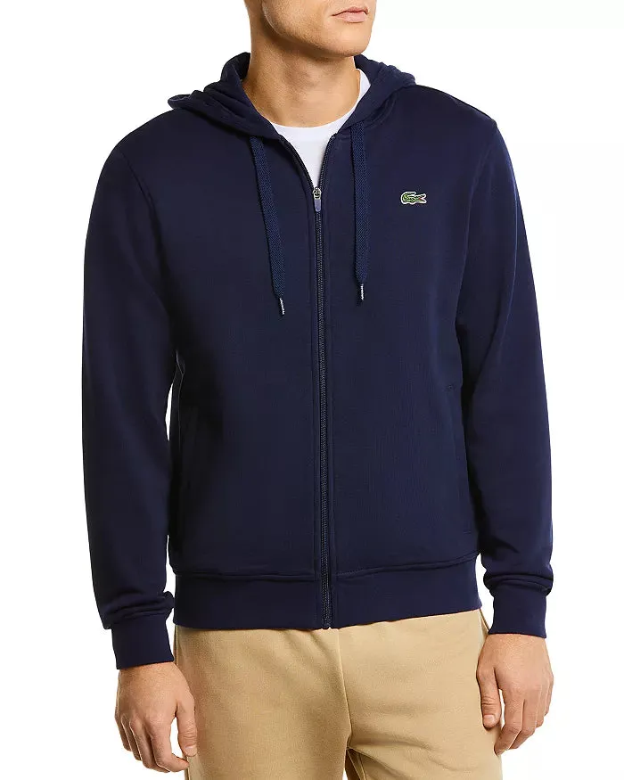 Lacoste Kangaroo Pocket Fleece Sweatshirt - NAVY BLUE -166